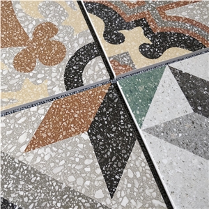 Mosaic Tile Home Non-Slip Floor Tile Aisle Geometric Tile