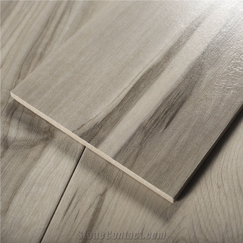 Nordic Antique Wood Grain Floor Tiles For Hotel Rooms