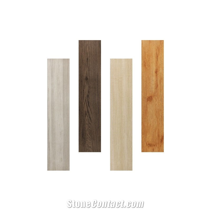 Nordic Antique Wood Grain Floor Tiles For Hotel Rooms