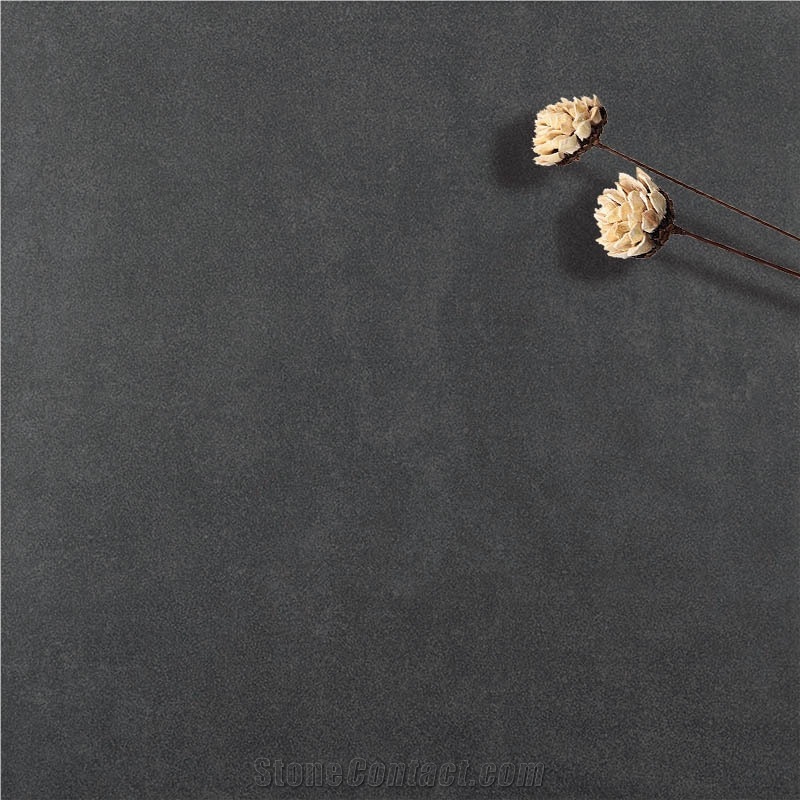 Pure Black Color Ceramic Tile Retro Industrial Style
