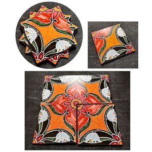 Retro Hand-Painted Tiles Restaurant Hotel Background Ceramic Tiles