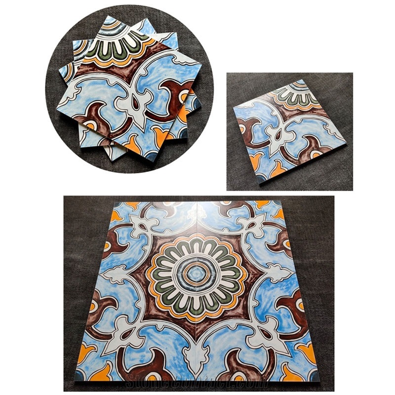 Retro Hand-Painted Tiles Restaurant Hotel Background Ceramic Tiles