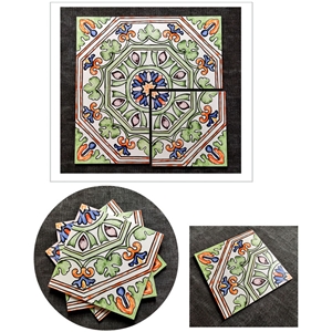 Retro Hand-Painted Tiles Restaurant Hotel Background Ceramic Tiles
