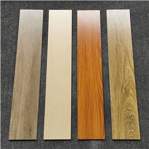 Wood Grain Hotel Dining Room Non-Slip Floor Tiles