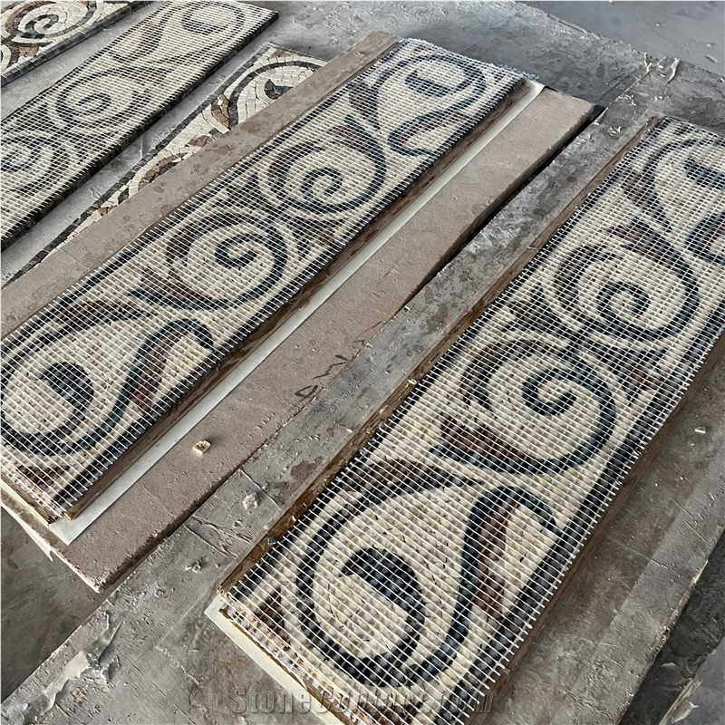 Beautiful Mosaic Art Tile For Indoor Wall Belt Course Decor Borders