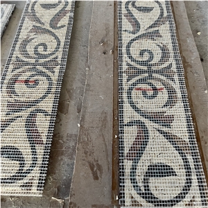 Beautiful Mosaic Art Tile For Indoor Wall Belt Course Decor Borders