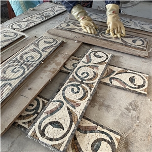 Beautiful Mosaic Art Tile For Indoor Wall Belt Course Decor Borders