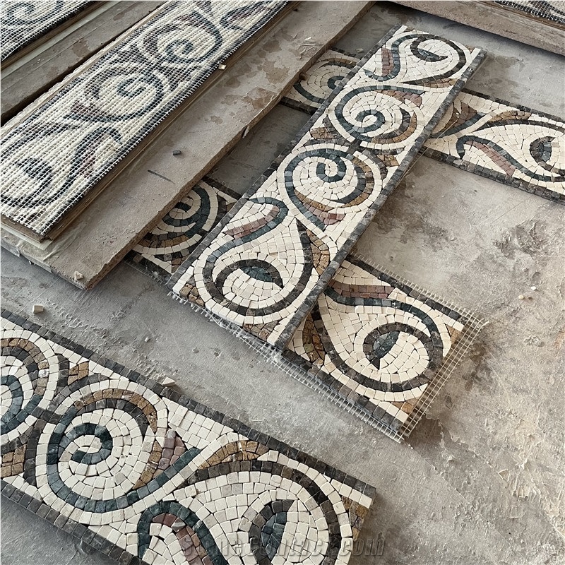 Beautiful Mosaic Art Tile For Indoor Wall Belt Course Decor Borders