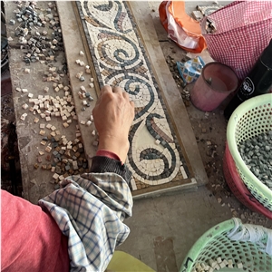 Beautiful Mosaic Art Tile For Indoor Wall Belt Course Decor Borders