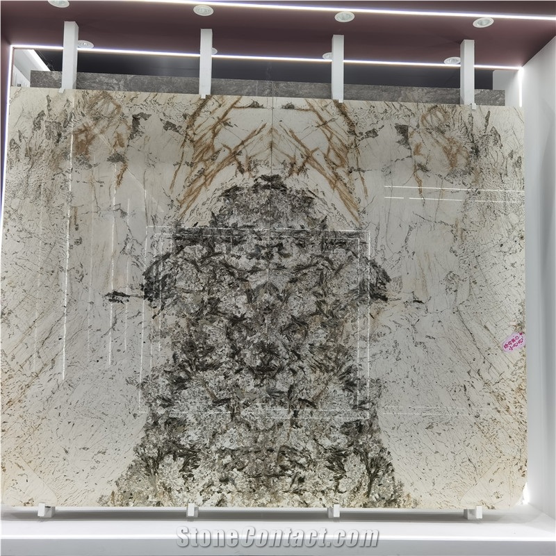Book Match Slab Translucent Alpinus Super Crystal Quartzite