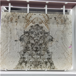 Book Match Slab Translucent Alpinus Super Crystal Quartzite