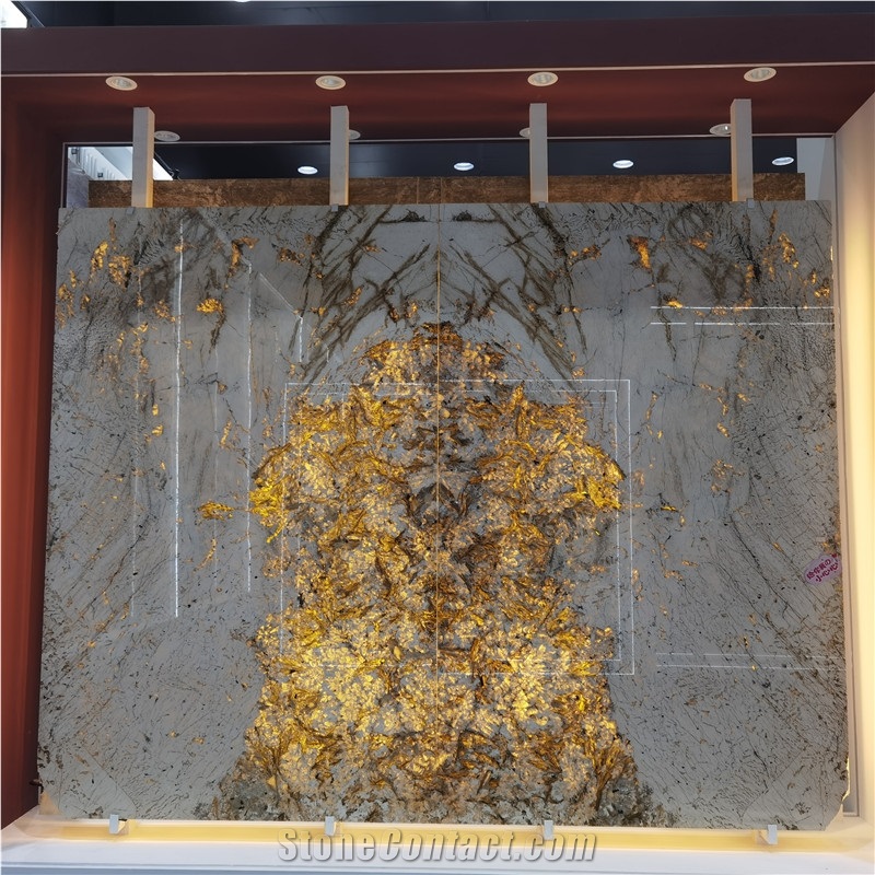 Book Match Slab Translucent Alpinus Super Crystal Quartzite