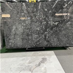 Brazil Dark Grey Stone Earl Grey Marble Slabs For Wall Floor