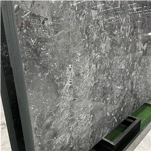 Brazil Dark Grey Stone Earl Grey Marble Slabs For Wall Floor