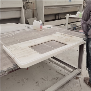 Cheap Wholesale White Onyx Countertop For Kitchen & Bathroom