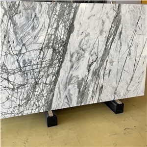 China Clivia White Marble Slab For Wall/Fooring/Countertops