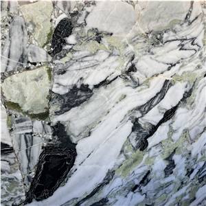 China Green Stone Ice Jade Marble Slab For Countertop & Wall