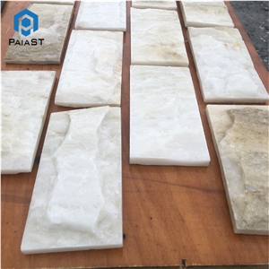 China White Quartzite Mushroom Stone Tiles For Wall Cladding