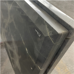 Customized Size Green Marble Table Top For Home Villa Design
