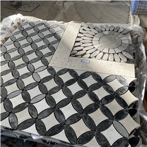 Good Design Water-Jet Stone Mosaictiles For Floor Covering