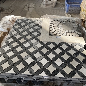Good Design Water-Jet Stone Mosaictiles For Floor Covering