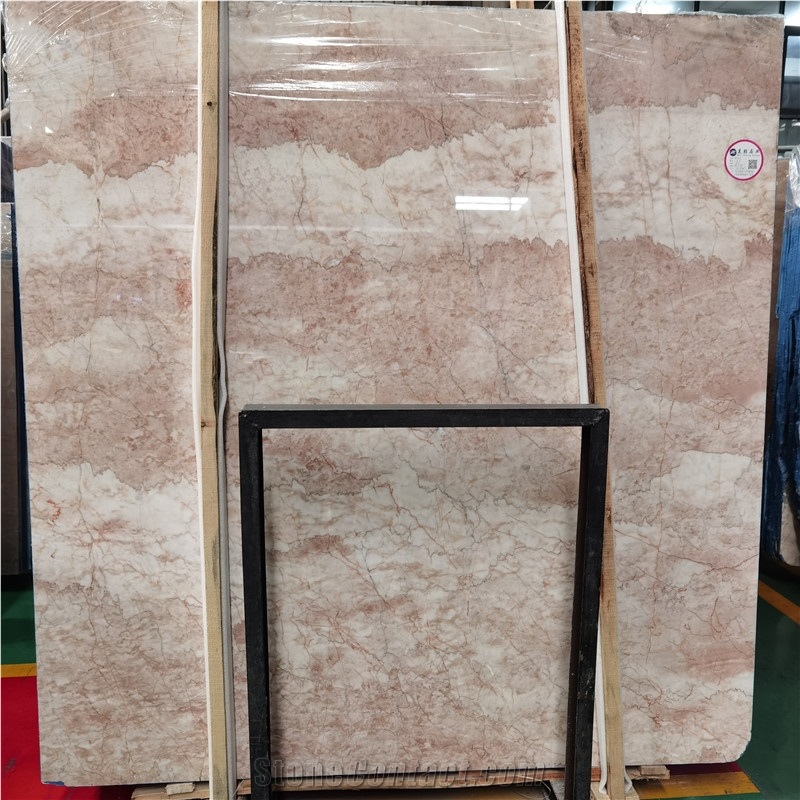 Good Quality Cheap Cream Rose Marble Slab For Interior Decor