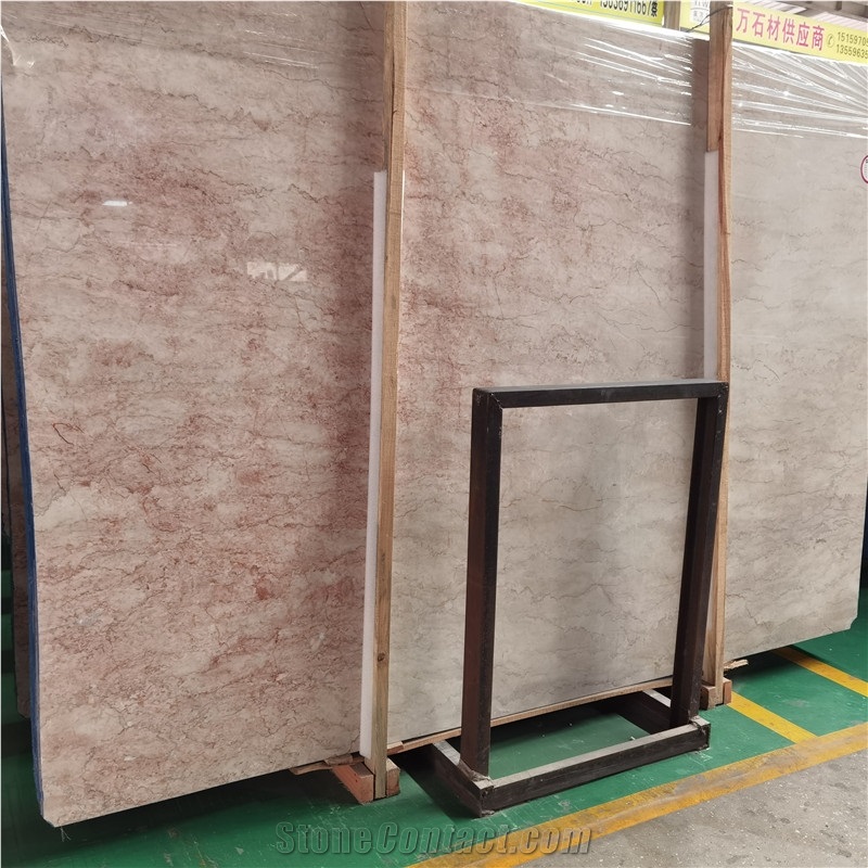 Good Quality Cheap Cream Rose Marble Slab For Interior Decor