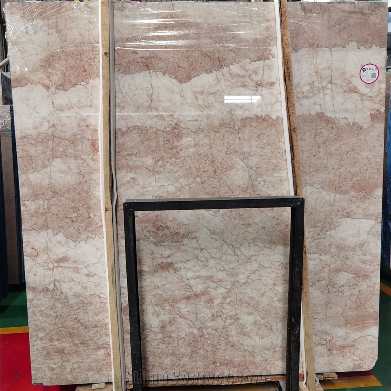 Good Quality Cheap Cream Rose Marble Slab For Interior Decor