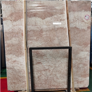 Good Quality Cheap Cream Rose Marble Slab For Interior Decor