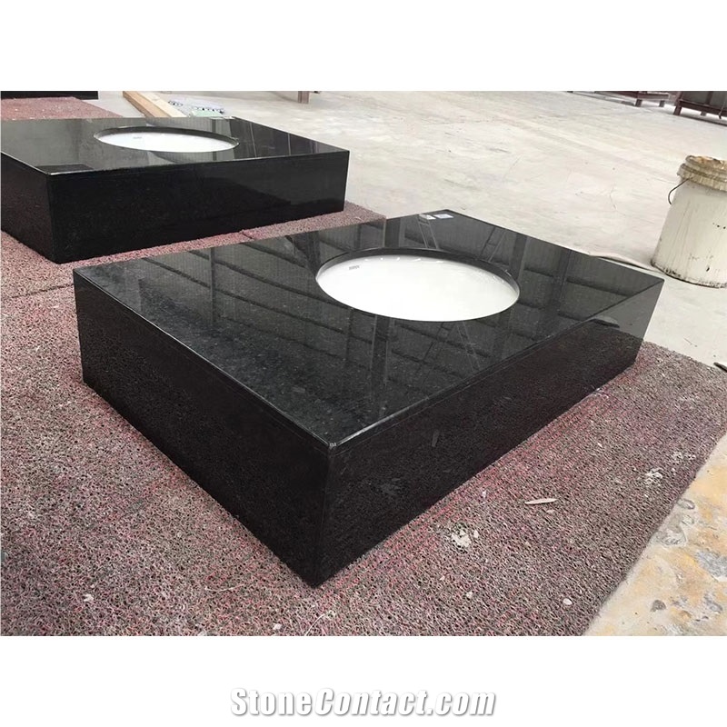 Labrador Black Granite Bathroom Vanity Top