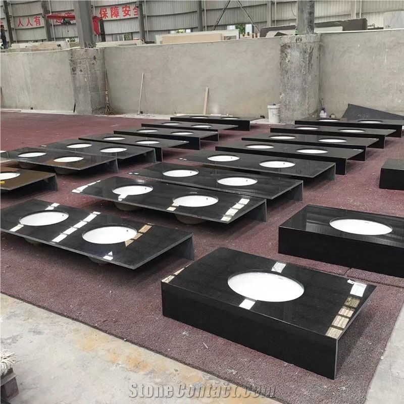 Labrador Black Granite Bathroom Vanity Top