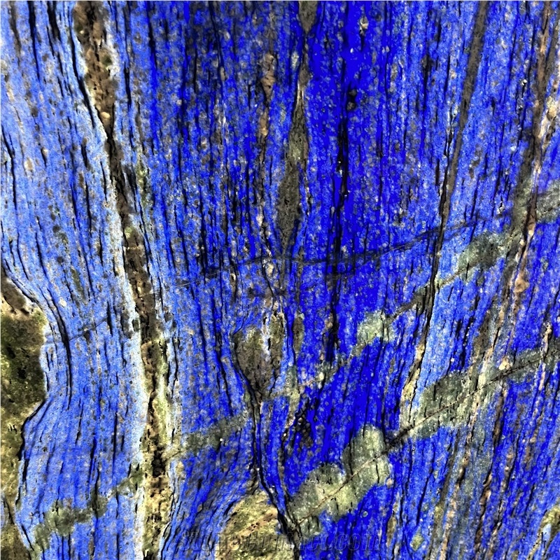 Luxury Azul Bahia Granite Backlit Bookmatched Slab Wall