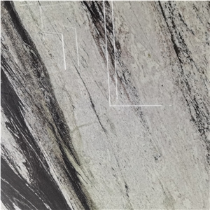 Modern Black And White Quartzite Stone Slab
