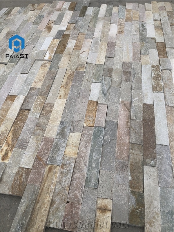 Multicolor Slate Veneer- Natural Exterior Wall Panel- Slate Stone