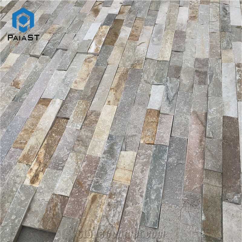 Multicolor Slate Veneer- Natural Exterior Wall Panel- Slate Stone