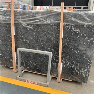 Ocean Grey Marble Slab Light Luxury Style Decoration
