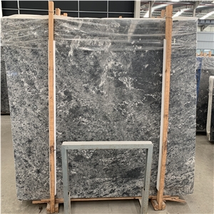 Ocean Grey Marble Slab Light Luxury Style Decoration