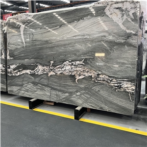 Polished Green Stone Norwegian Forest Marble Slabs For Wall