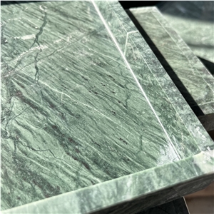 Rectangle Natural Green Marble Serving Tray For Hotel Home