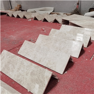 Rey Marble Stair Tiles Tread Staircase For Interior