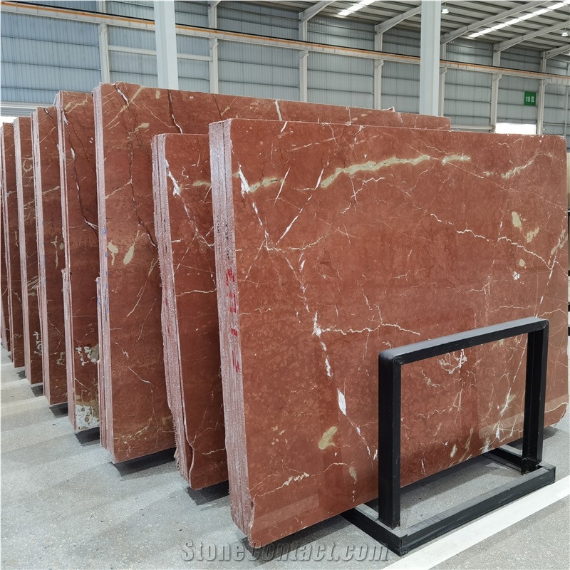 Rosso Alicante Red Polished Bathroom Wall And Floor Tile