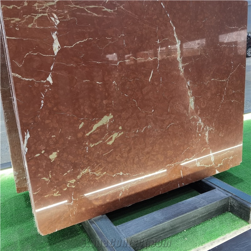 Rosso Alicante Red Polished Bathroom Wall And Floor Tile