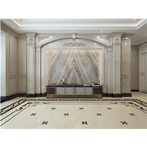 Round Marble Medallion Flooring Waterjet Pattern Tiles