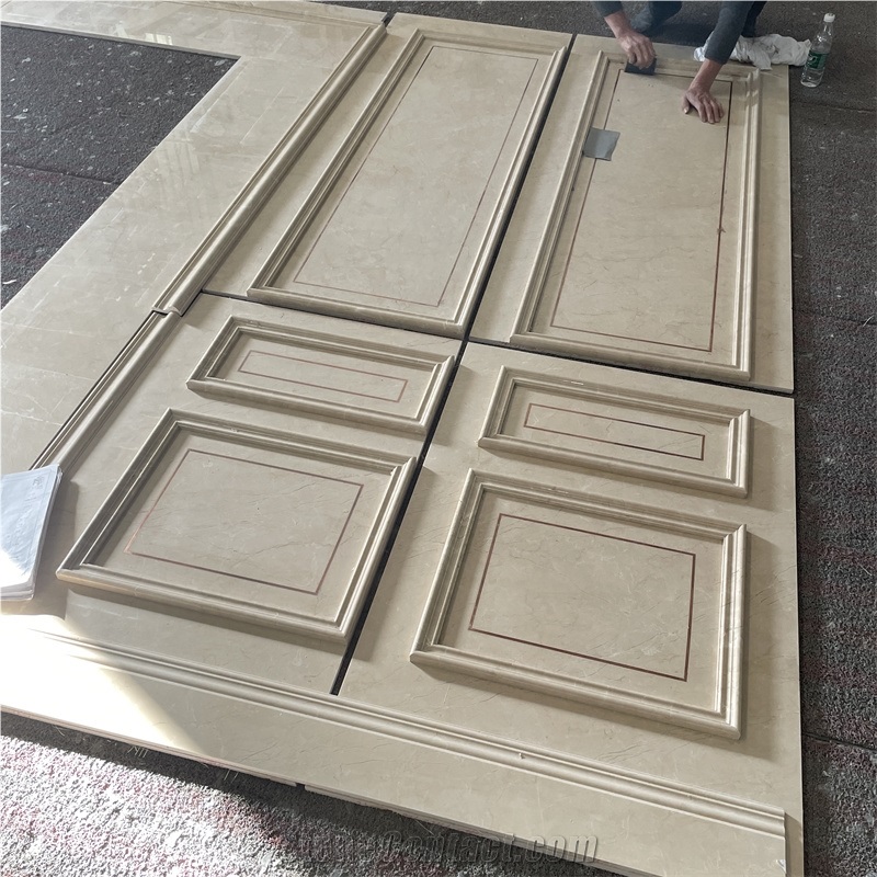 Royal Botticino Beige Marble Tiles For Background Wall Decor