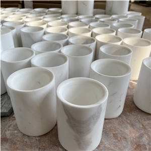 Top Quality Home Decor White Marble Candle Holder For Sales