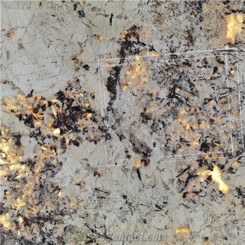 Translucent Alpinus Super Crystal Quartzite Slab For Villa