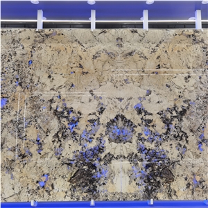 Translucent Alpinus Super Crystal Quartzite Slab For Villa