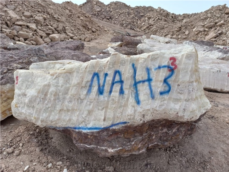 Afghan Nala White Onyx Blocks