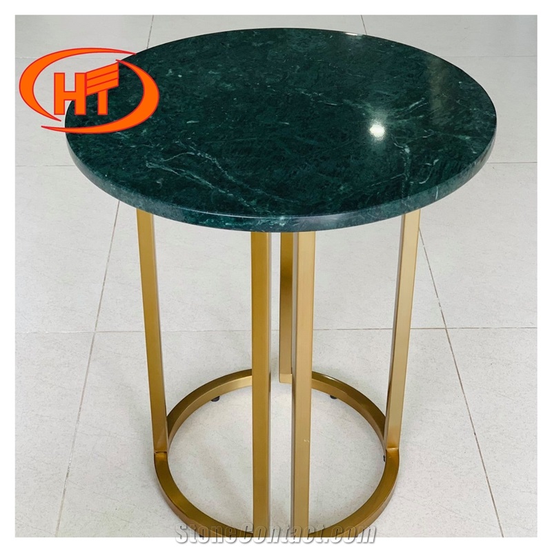 Vietnam Natural Marble Tabletop Cafe Table Top Round Shape