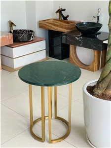 Vietnam Natural Marble Tabletop Cafe Table Top Round Shape